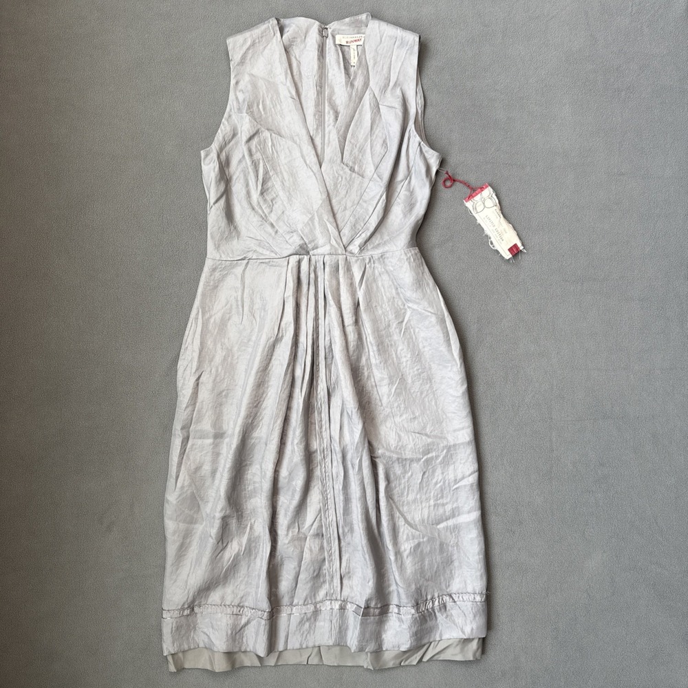 BCBGMaxAzria Runway Womens 8 Gray Dress Limited Edition Cocktail Party Preppy
